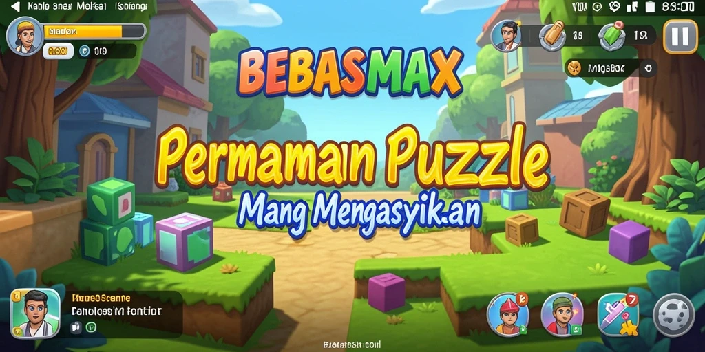 Tampilan gameplay menantang dan menarik dalam BEBASMAX.