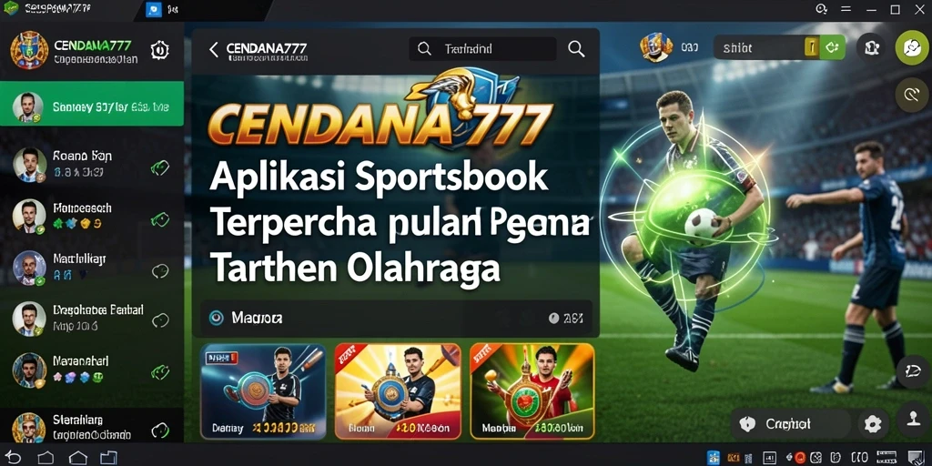 Tampilan gameplay CENDANA777 saat memasang taruhan olahraga.