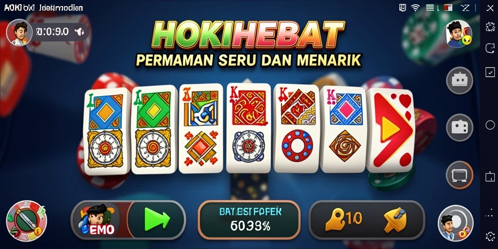 Tampilan gameplay seru HOKIHEBAT dengan pemain aktif.