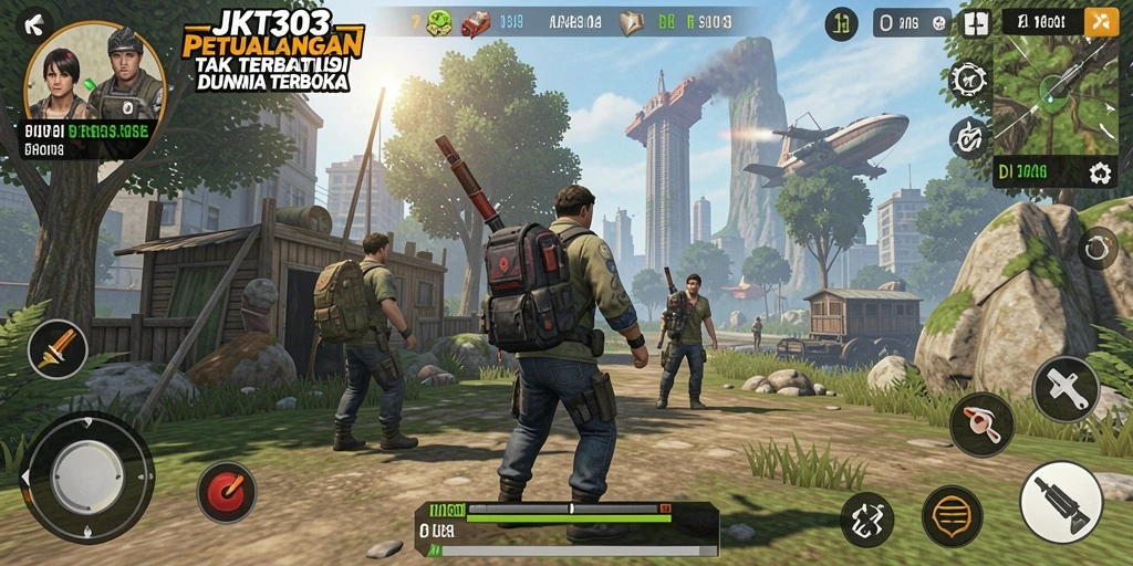 Tampilan gameplay menakjubkan di dunia terbuka JKT303.