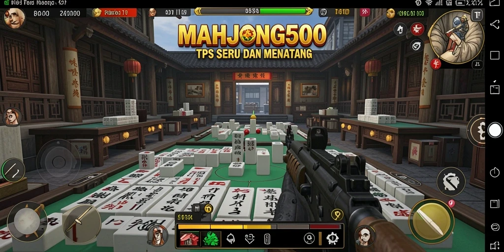 Tampilan gameplay seru di MAHJONG500 yang memikat.