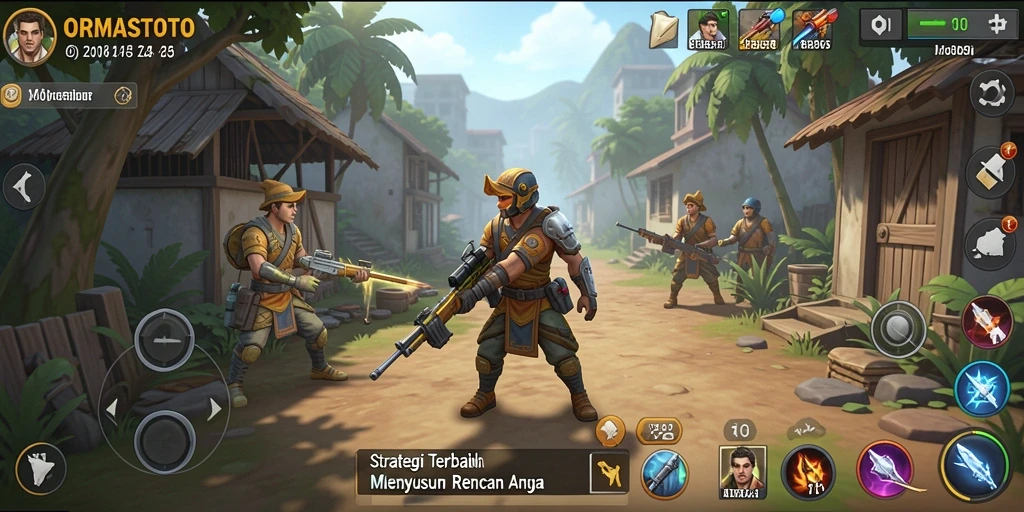 Tampilan gameplay yang intens dan penuh strategi di ORMASTOTO.