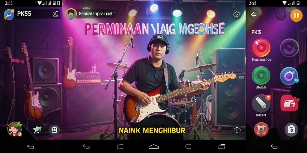 Tampilan gameplay PK55 yang penuh semangat dan energik.