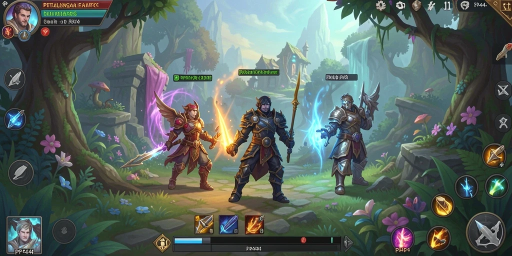 Tangkapan layar PP444 yang memperlihatkan aksi pertarungan seru dalam game ARPG.