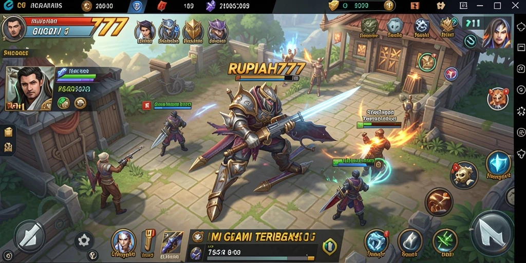 Tampilan gameplay <strong>RUPIAH777</strong> yang menarik dengan berbagai elemen strategi.